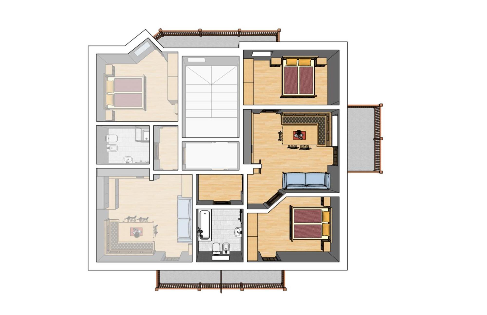 Apartment Fedares 라 발레 외부 사진